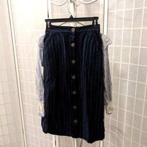 Casual Bundle: Mango Skirt and Forever21 Top with the White Purse